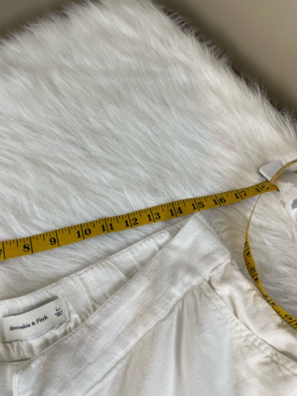 Abercrombie linen blend Wide-Leg Pants large - Picture 7 of 13